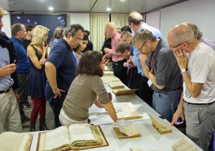 The degelates were as impressed as they were fascinated by the remarkable selection of early fifteenth century Venetian editions which the Curator of the Quirini Stampalia had specially prepared for them.