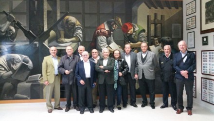 Delegation of Club de Gráficos Eméritos visited the Museo Didáctico de Artes Gráficas