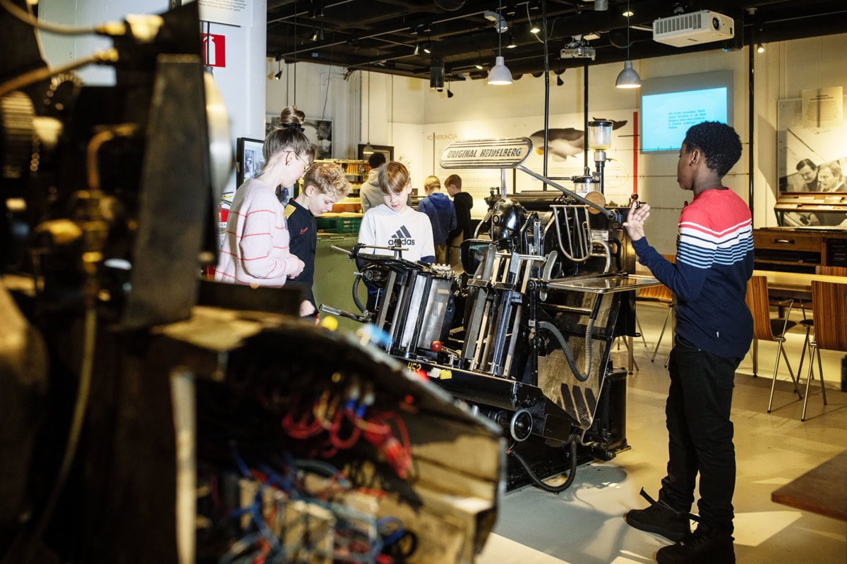 A view from the Printing Cellar of Merkki.
